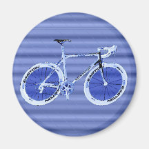 big blue bike refrigerator magnet