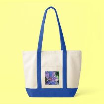 Big Blue Clematis Tote bags by LDGustafson Big Blue Clematis Tote bags