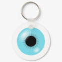 Big Blue Eyeball keychain by tshirtfun Big Blue Eyeball keychain