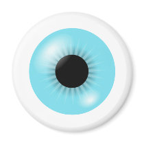 Big Blue Eyeball magnet by tshirtfun Big Blue Eyeball magnet