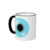 Big Blue Eyeball mugs by tshirtfun Big Blue Eyeball mugs
