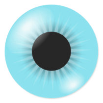 Big Blue Eyeball stickers