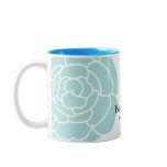 Big Blue Flower Customizable Coffee Mug mugs