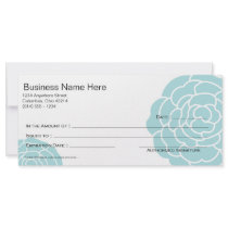 Big Blue Flower Gift Certificate Design 3 Personalized Rack Card