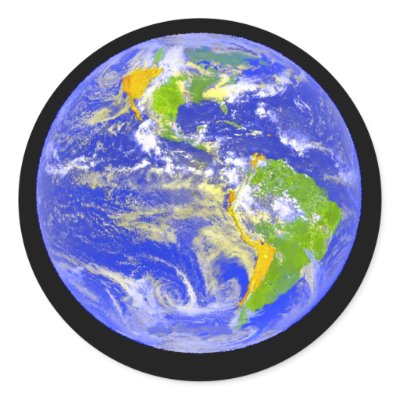 Big Blue Planet Earth Sticker by irregulargoods