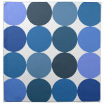 Big Blue Polka Dots Printed Napkins