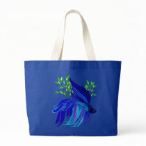 Big Blue Siamese Fighting Fish Bags
