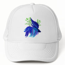 Big Blue Siamese Fighting Fish Hats