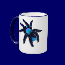 Big Blue Spider Mug by Lotacats Big Blue Spider Mug