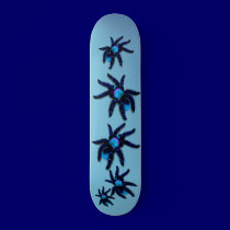 Big Blue Spider Skateboard by Lotacats Big Blue Spider Skateboard