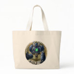 Big Blue  Steampunk  Robo Tote Bags