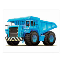 Big Blue Truck Post Card