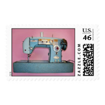 Big Blue Vintage Sewing Machine postage by nadineb7 Big Blue Vintage Sewing Machine postage