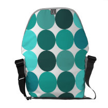 Big Bluegreen Polka Dots Commuter Bags