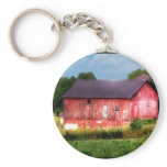 Big Bold Red Barn Key Chain
