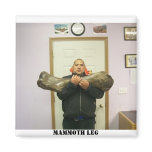 big bone, mammoth leg refrigerator magnet