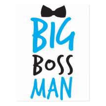 Big Boss man design NP Postcards