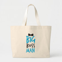 Big boss man nice Bossy design with a bow tie Canvas Bag