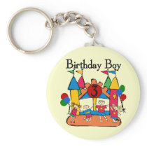 Big Bounce Boy 3rd Birthday T shirts and Gifts Keychains