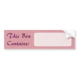 Big Box Label bumpersticker