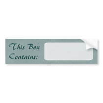 Big Box Label bumper stickers by Customizables Big Box Label bumper stickers