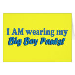 Big Boy Pants Text Design cards