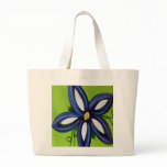 Big Bright Blue Flower bags