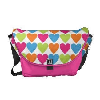Big Bright Hearts Messenger Bag rickshawmessengerbag