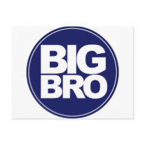 big bro t-shirt mix and match design postcard