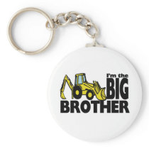 Big Brother Backhoe Keychain