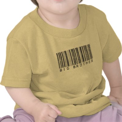 Big Brother Barcode 2 T-shirt by teewitbaby