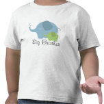 Big Brother Blue and Green Elephant Boys Tee t-shirts
