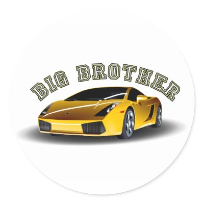 Big Brother Car Sticker by Coolkidstees