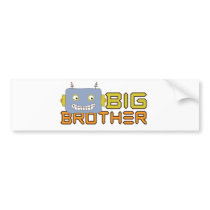 Big Brother Cool Robot bumper stickers
