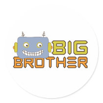 Big Brother Cool Robot stickers
