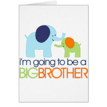 Big Brother Elephant T-shirt Cards