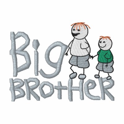 Big Brother Embroidered Hooded Sweatshirt by ZazzleEmbroidery