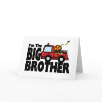 Big Brother Fire Truck Greeting Card