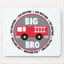 Big Brother Fire Truck mousepads