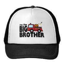 Big Brother Fire Truck Trucker Hats