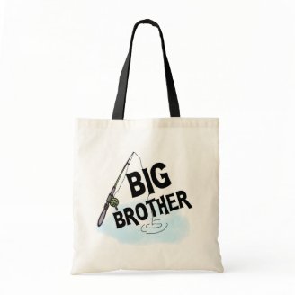 Big Brother Fishing Tshirts and Gifts Canvas Bag