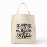 Big Brother Football White Helmet Tote Bags