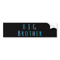 Big Brother in blue Bumper Sticker