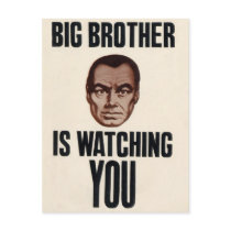 Big Brother is watching you! Postcard