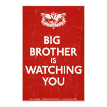 Big Brother Is Watching You Print posters