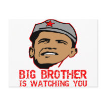 Big Brother Obama Is Watching You Postcard