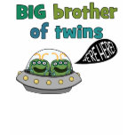BIG Brother of Twins "We're Here!" t-shirts