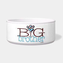 Big Brother Paw Print Pet Bowl petbowl
