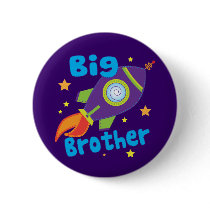 Big Brother Rocket Ship Sibling Sets Button