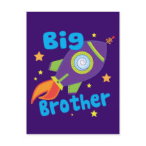 Big Brother Rocket Ship Sibling Sets Post Cards